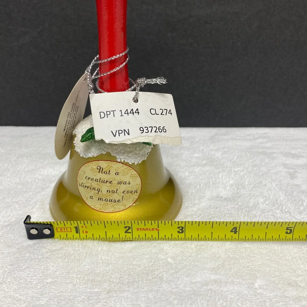 Christmas Bell Ornament‎ Red Handle Mouse 